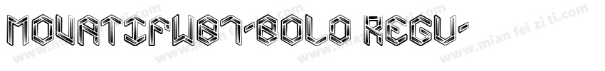 MovatifW01-Bold Regu字体转换